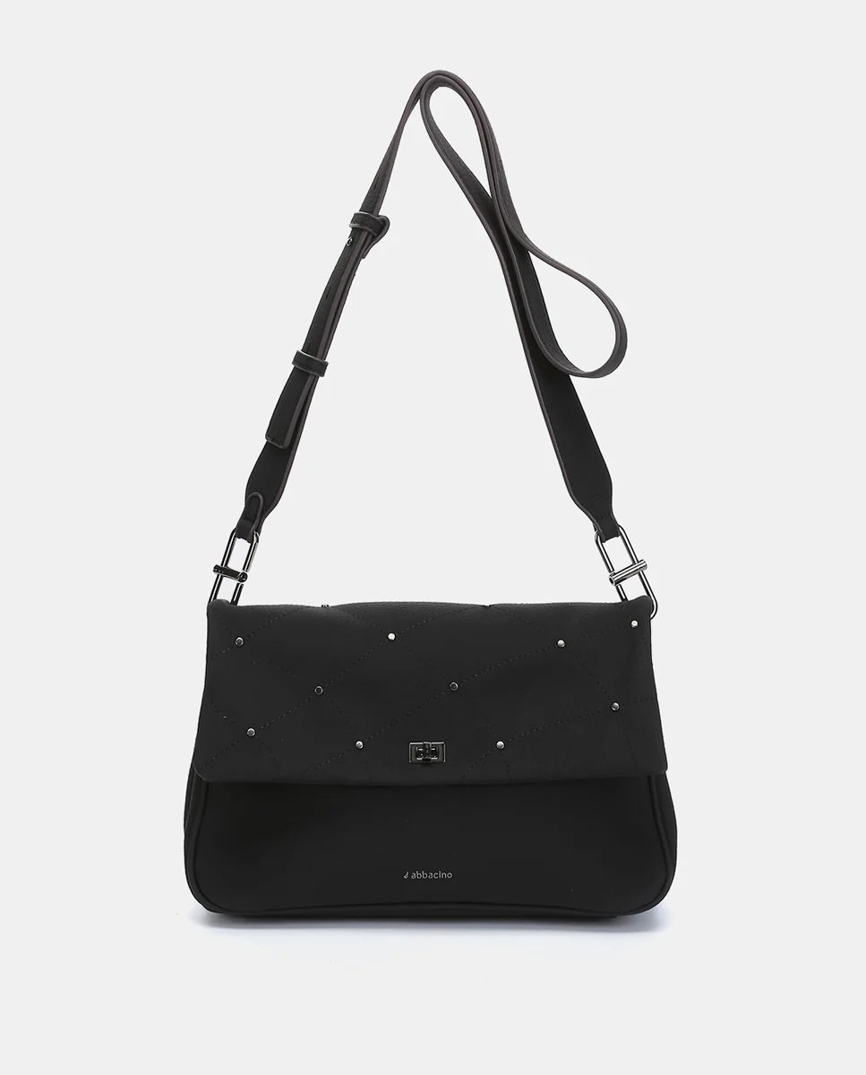 Bolso de hombro en materiales reciclados negro - Imagen 5