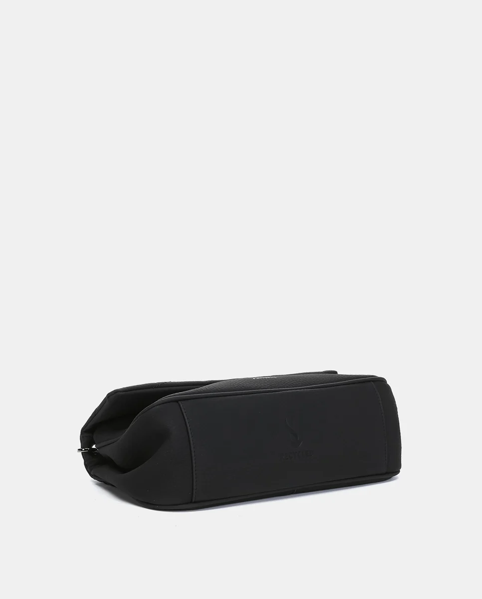 Bolso de hombro en materiales reciclados negro - Imagen 6