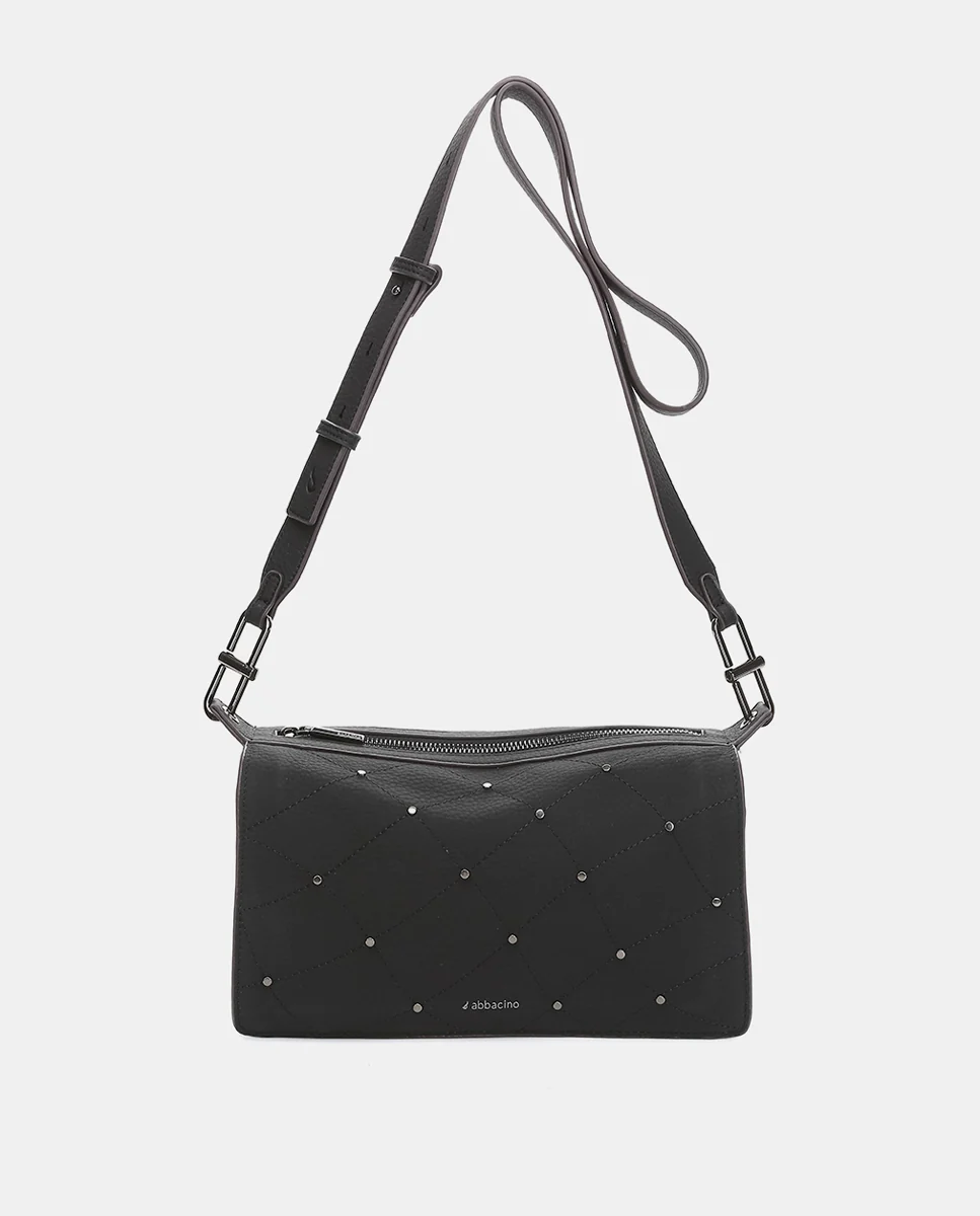 Bolso de hombro en materiales reciclados negro - Imagen 5