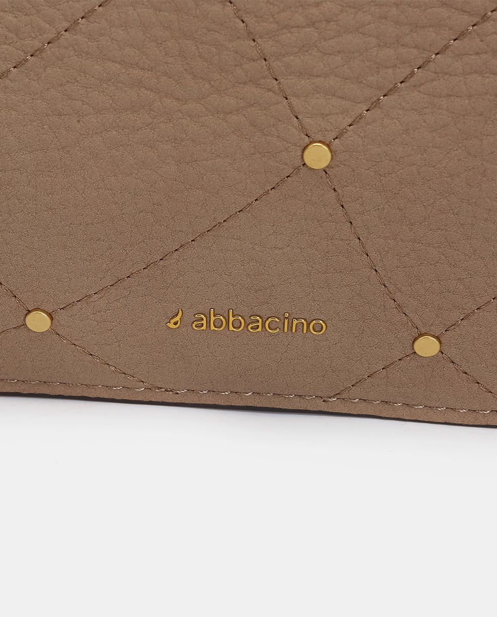 Bolso de hombro en materiales reciclados beige - Imagen 9