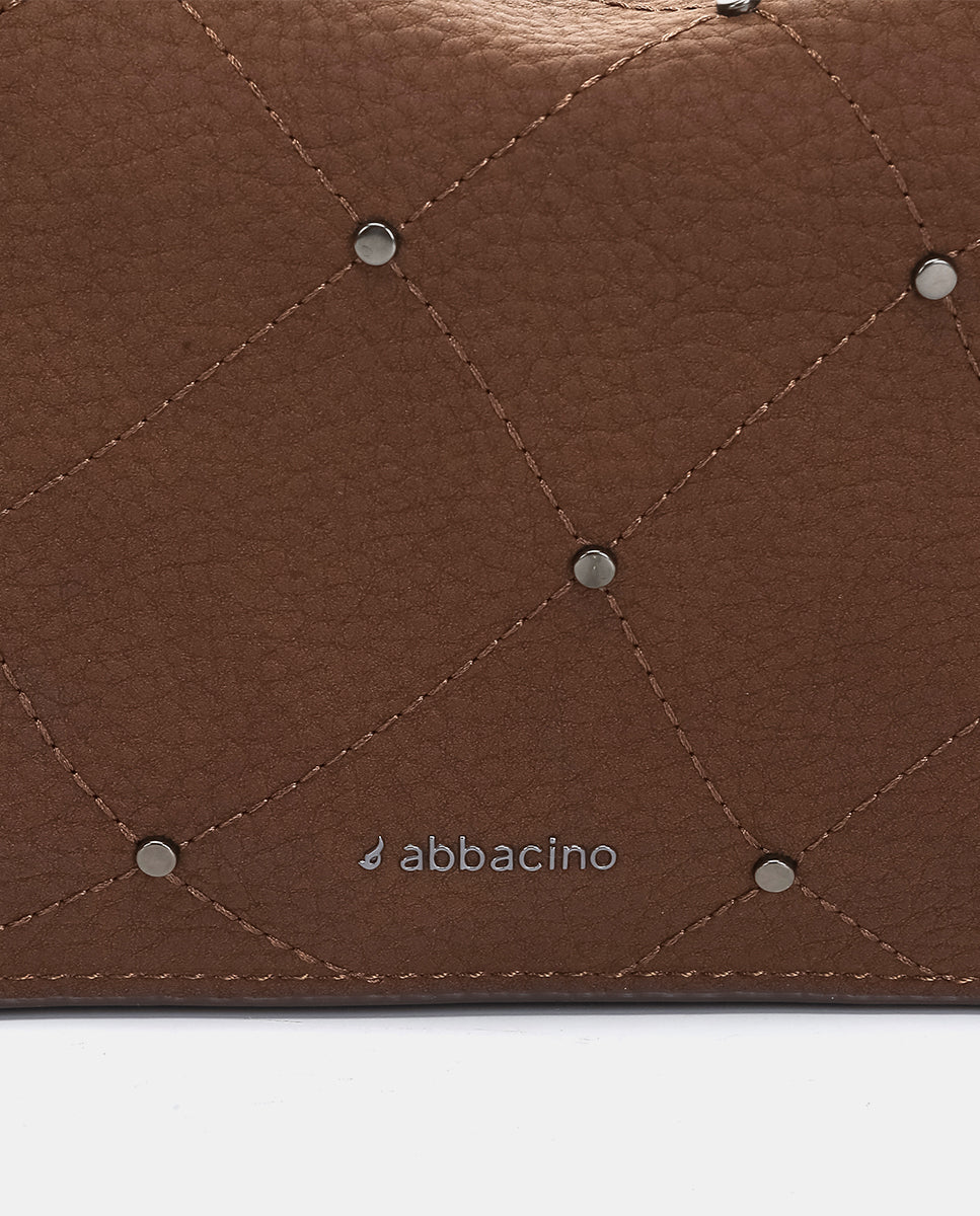 Bolso de hombro en materiales reciclados marrón - Imagen 8