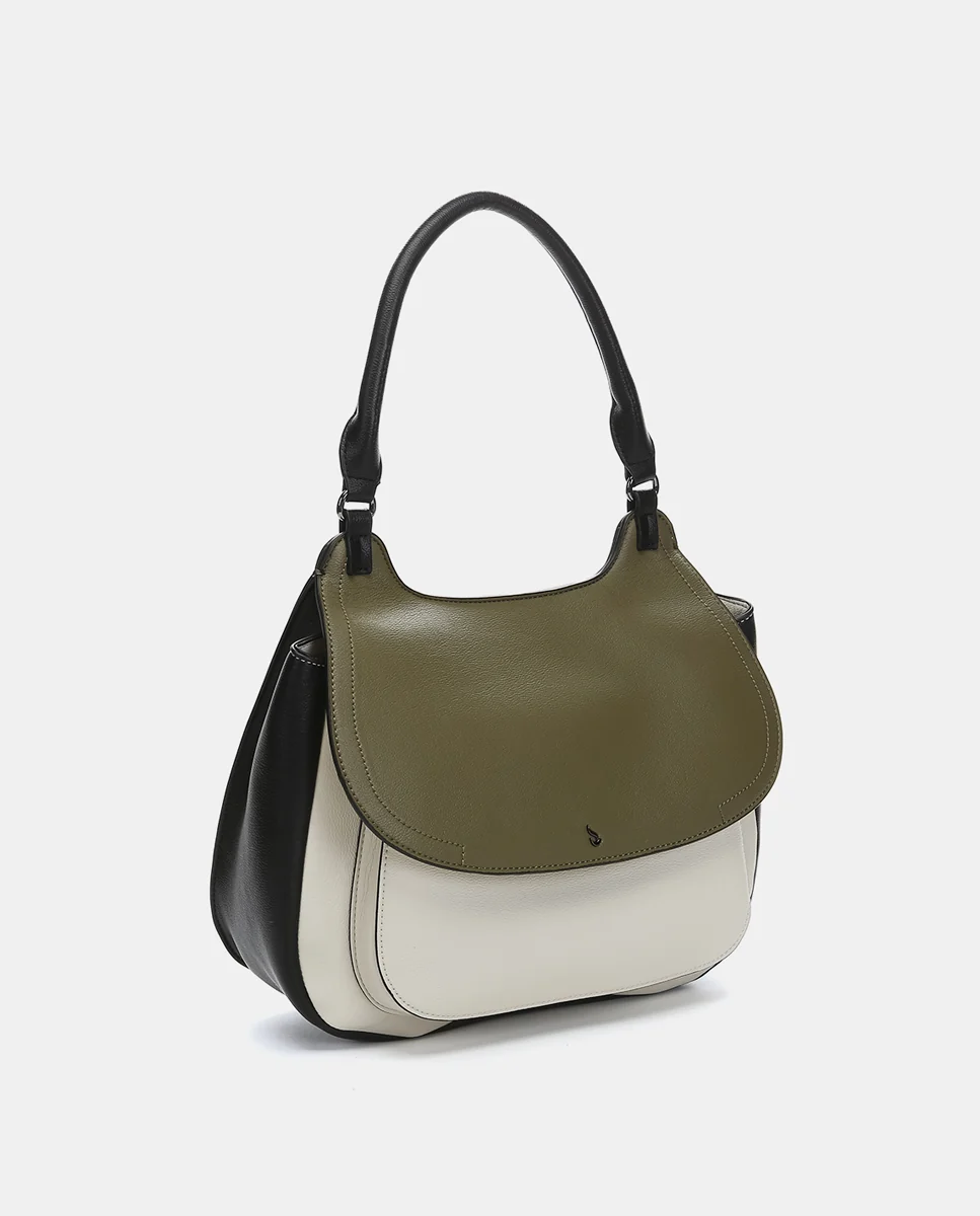 Bolso de hombro en materiales reciclados verde - Imagen 5