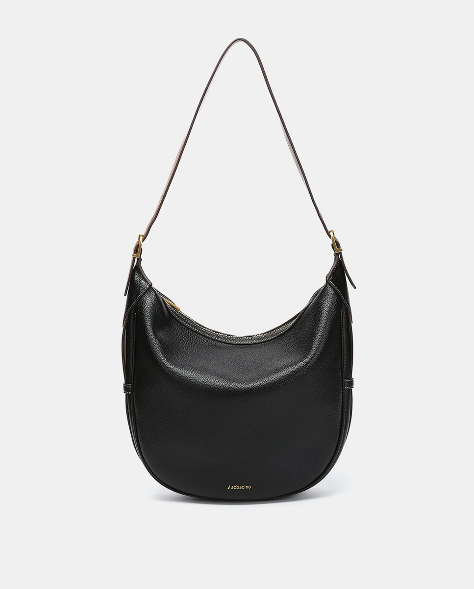 Bolso de hombro en materiales reciclados negro - Imagen 2