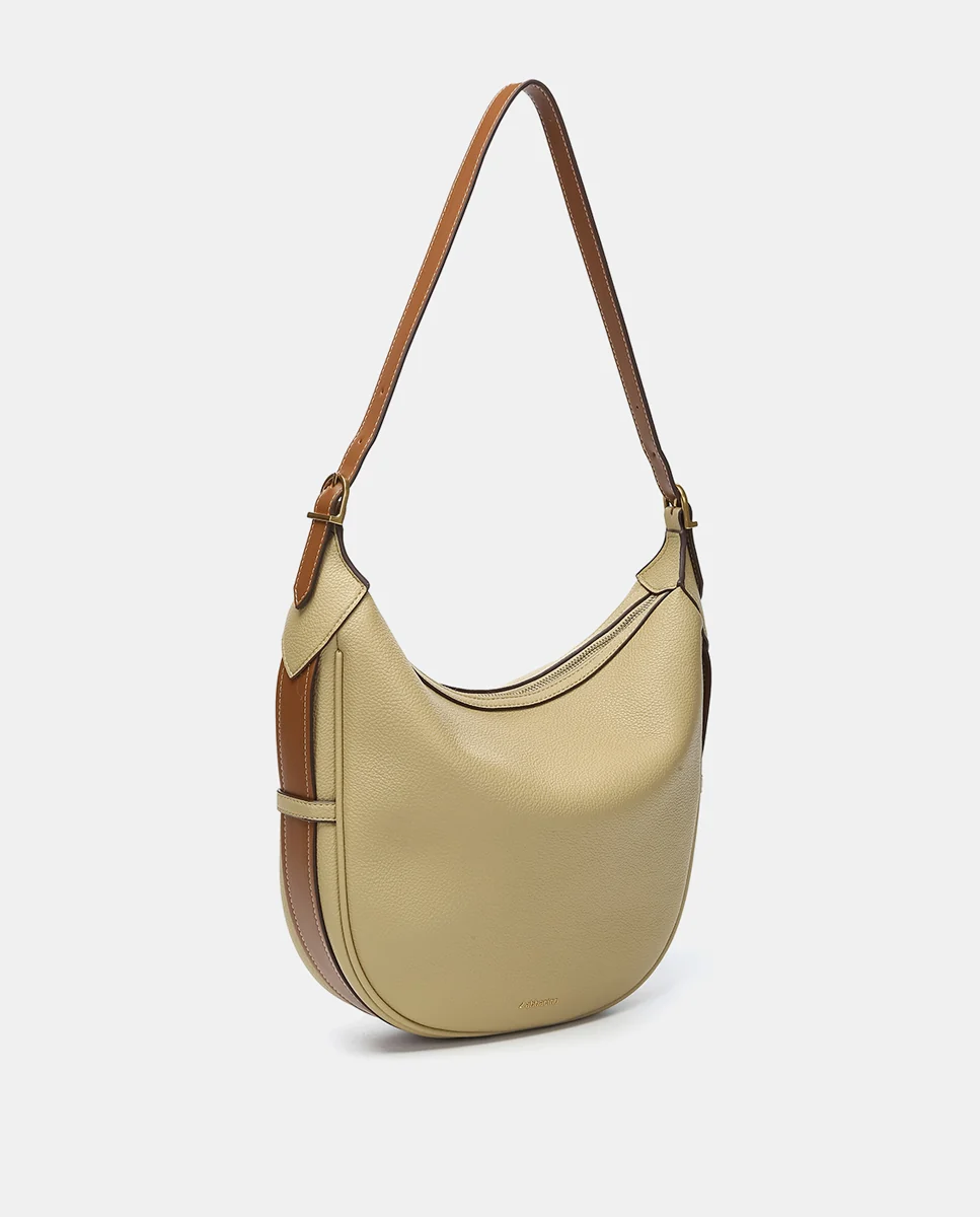 Bolso de hombro en materiales reciclados amarillo - Imagen 3