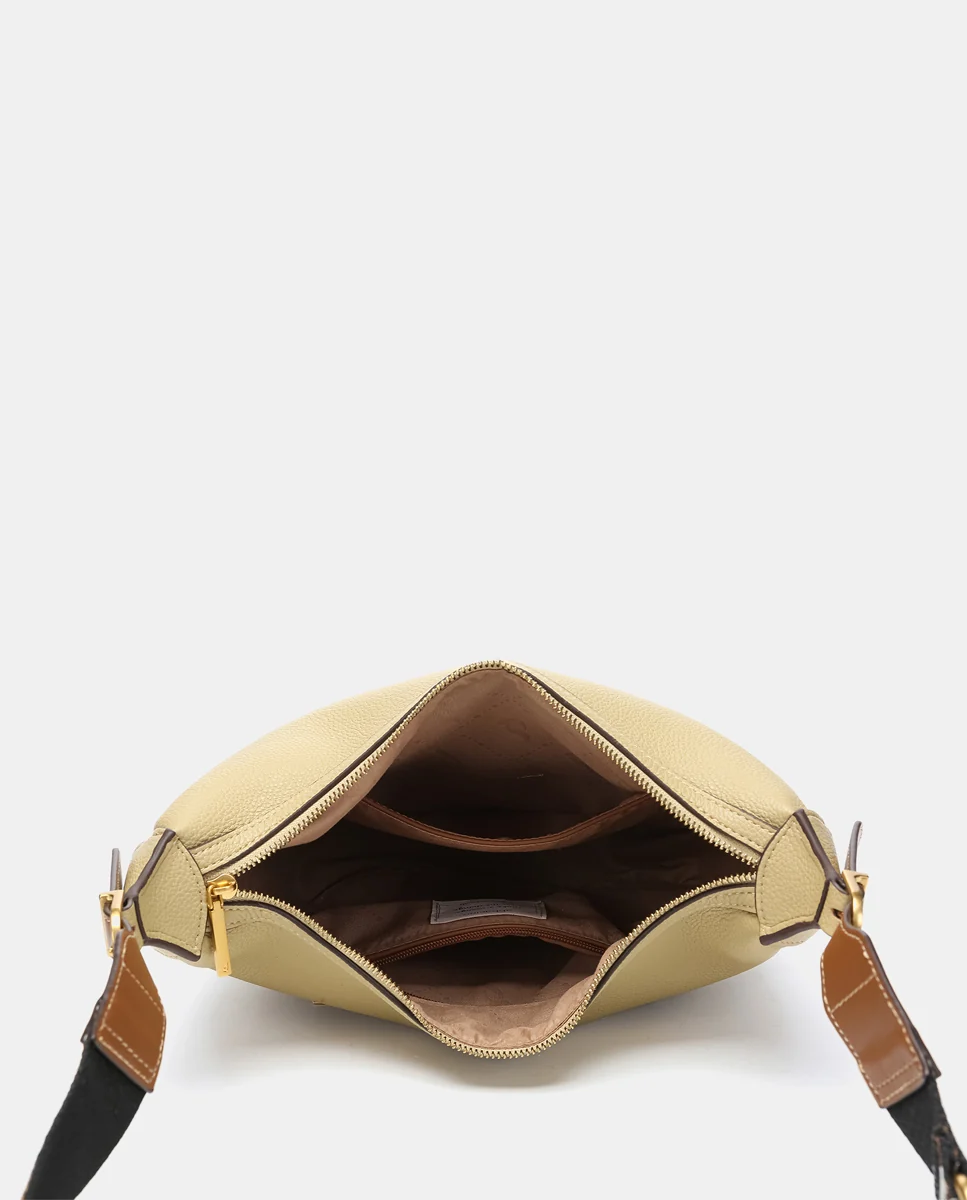 Bolso de hombro en materiales reciclados amarillo - Imagen 8