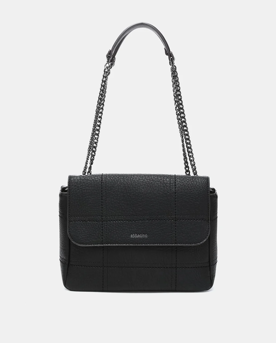 Bolso de hombro en materiales reciclados negro - Imagen 2