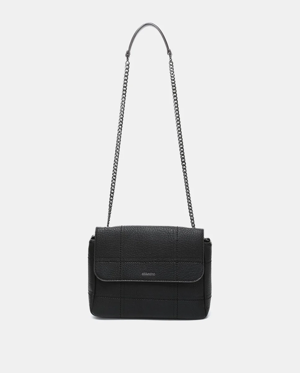 Bolso de hombro en materiales reciclados negro - Imagen 5