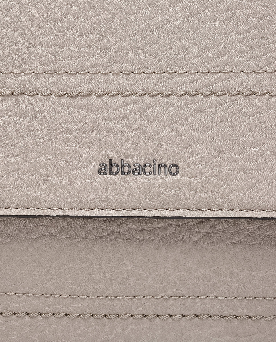 Bolso de hombro en materiales reciclados beige - Imagen 8