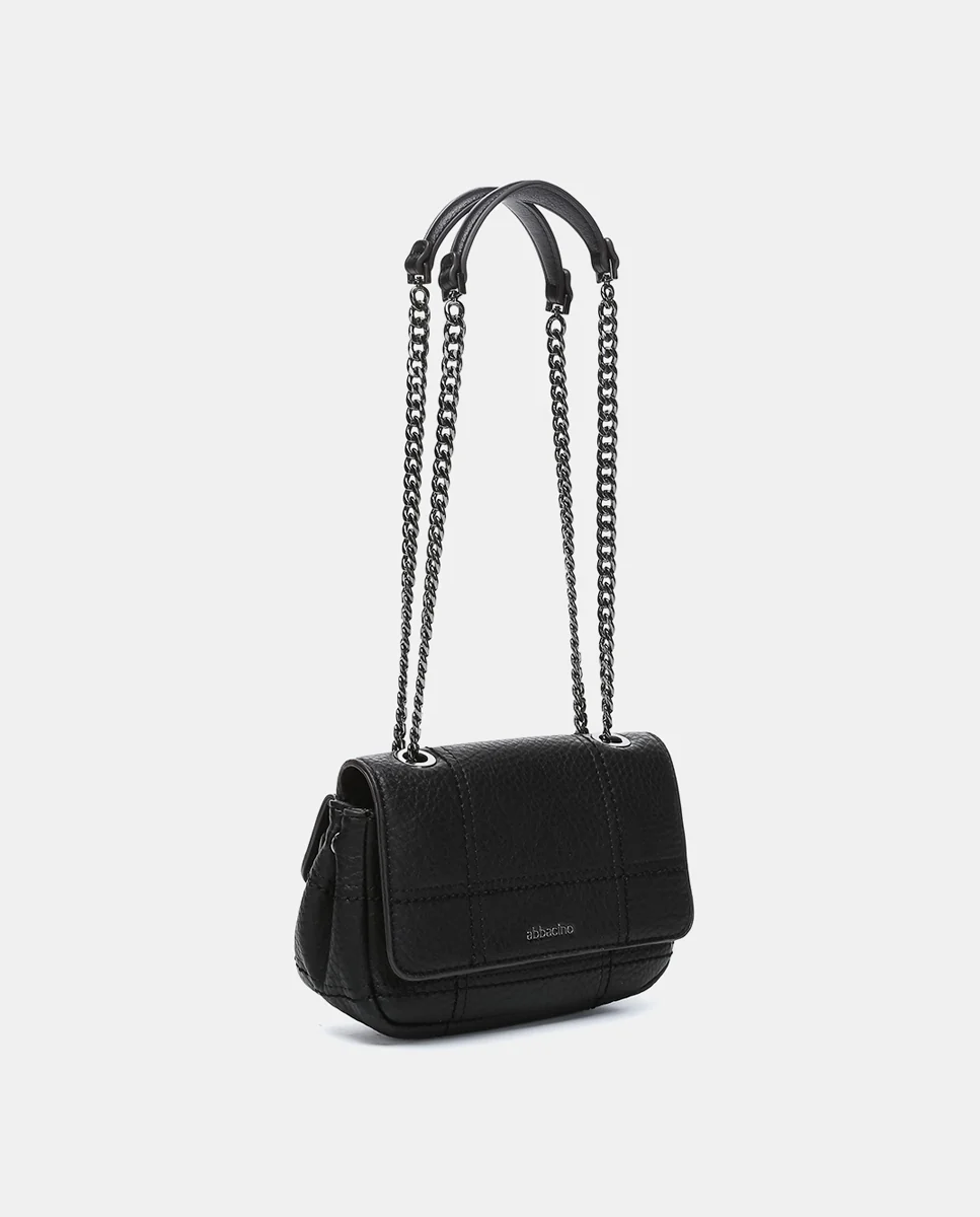 Bolso de hombro pequeño en materiales reciclados negro - Imagen 3