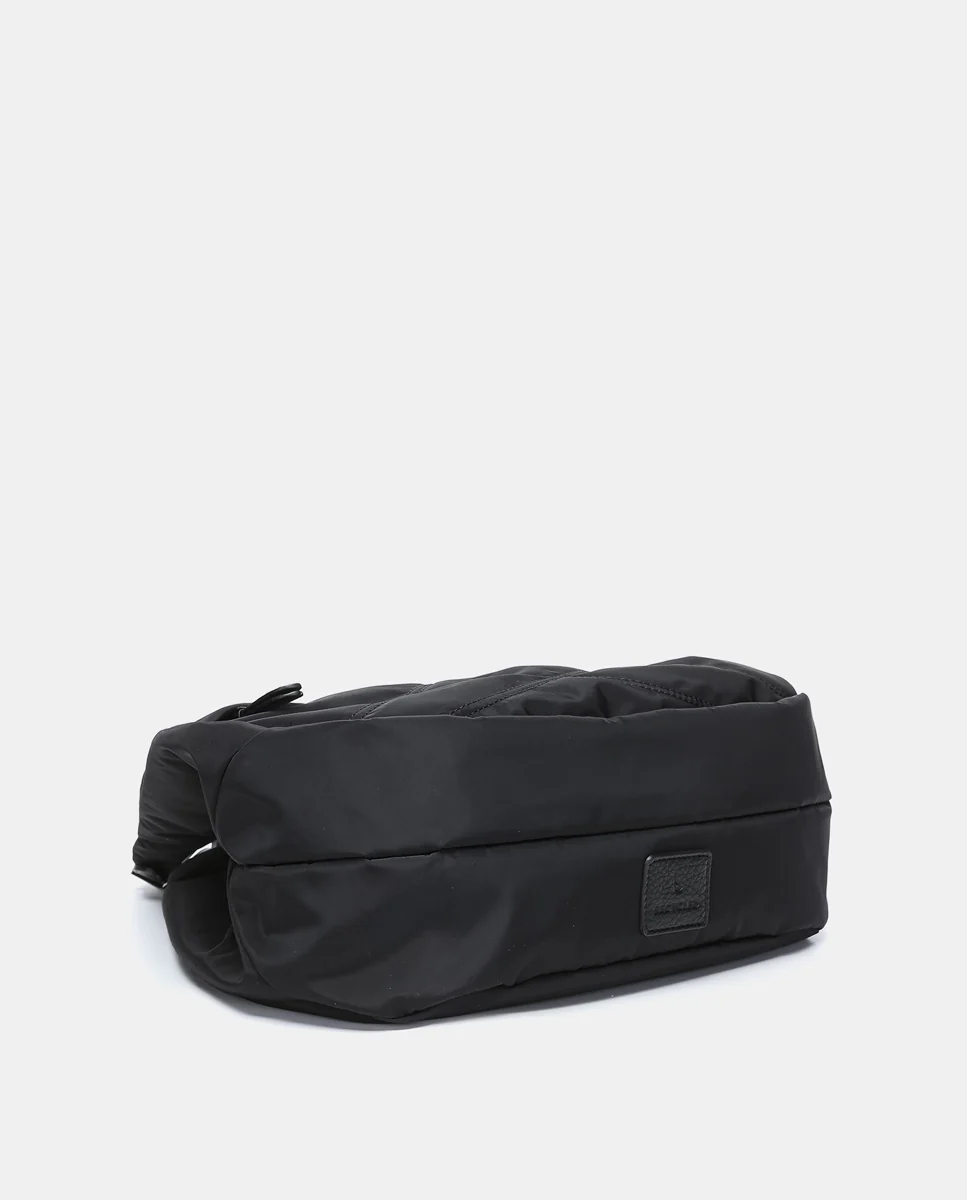 Bolso de hombro en materiales reciclados negro - Imagen 5