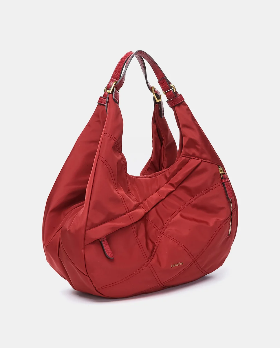 Bolso de hombro en materiales reciclados rojo - Imagen 3