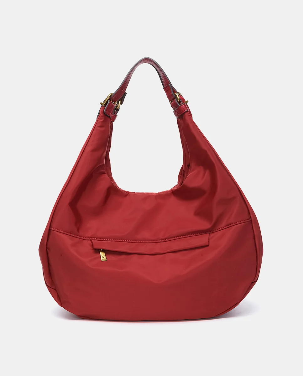Bolso de hombro en materiales reciclados rojo - Imagen 4