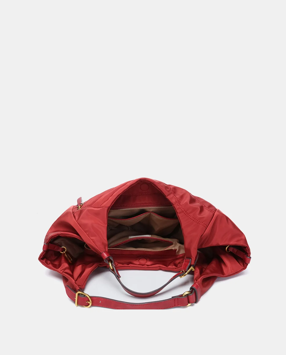 Bolso de hombro en materiales reciclados rojo - Imagen 6