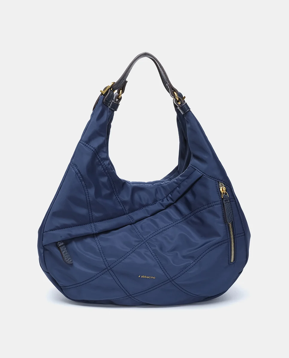 Bolso de hombro en materiales reciclados azul - Imagen 2