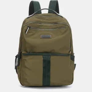 Mochila en materiales reciclados verde