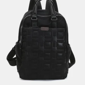 Mochila en nylon reciclado negra