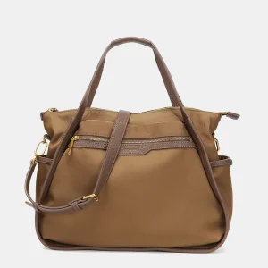 Bolso shopper en materiales reciclados camel