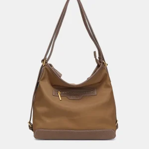 Bolso multifuncional en materiales reciclados camel