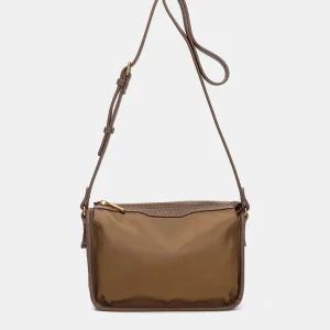Bandolera en materiales reciclados camel