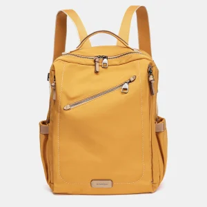 Mochila en tejido amarilla