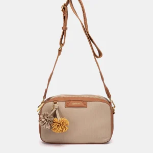 Bandolera pequeña camel