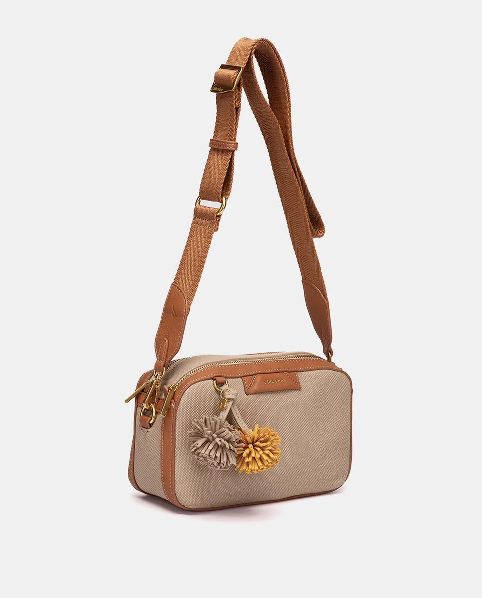 Bandolera pequeña camel - Imagen 3