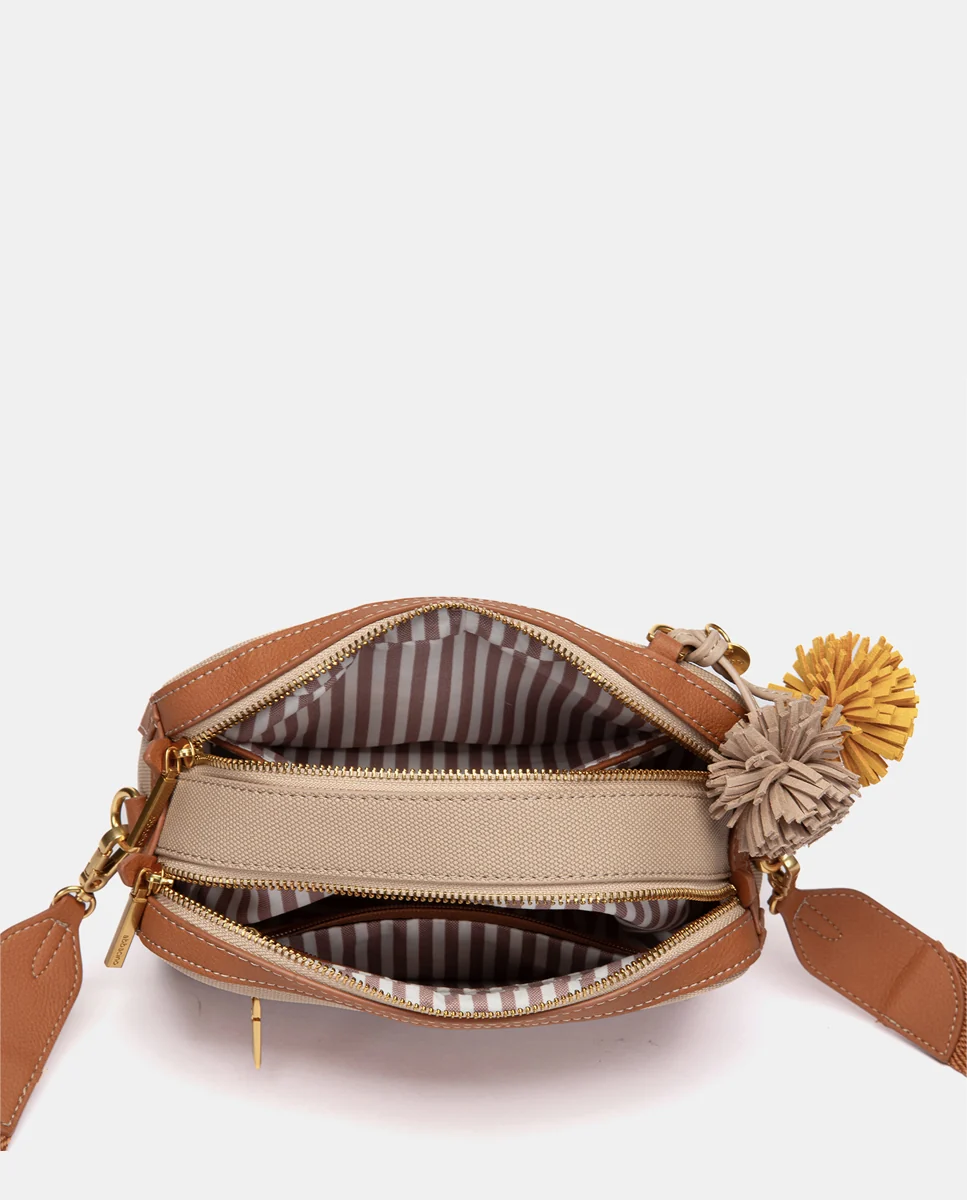 Bandolera pequeña camel - Imagen 6