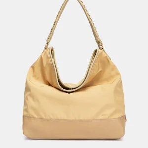 Bolso de hombro bicolor amarillo