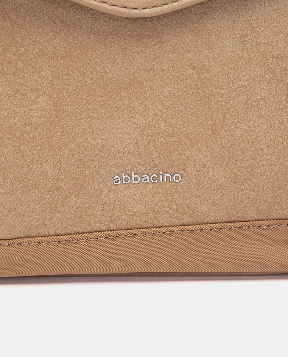 Bolso de hombro en tejido camel - Imagen 8