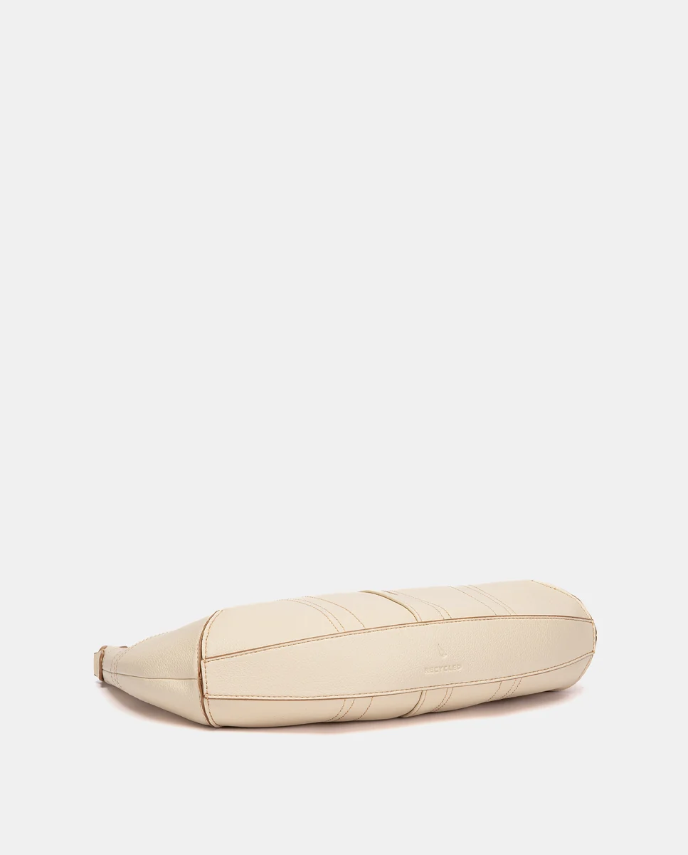 Bolso de hombro pequeño beige - Imagen 7