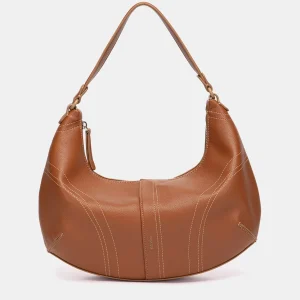Bolso de hombro pequeño cognac