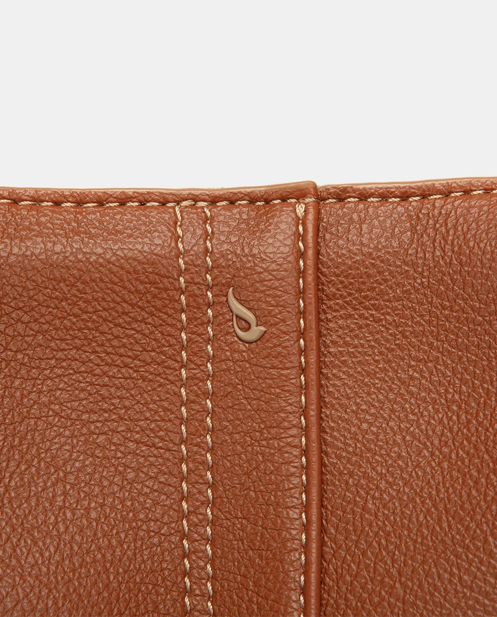 Bolso de hombro pequeño cognac - Imagen 9