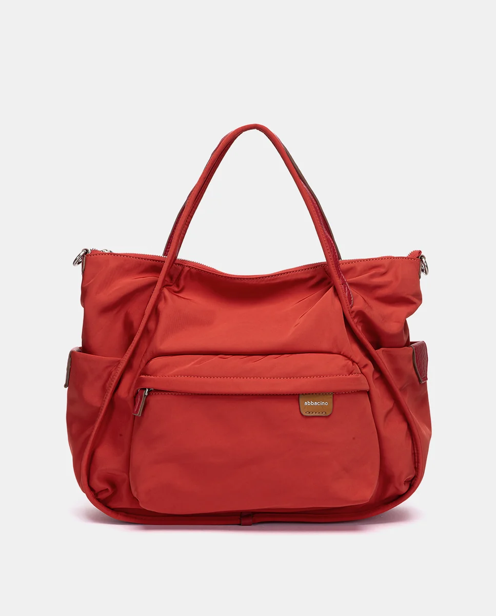 Bolso de hombro en tejido rojo - Imagen 2