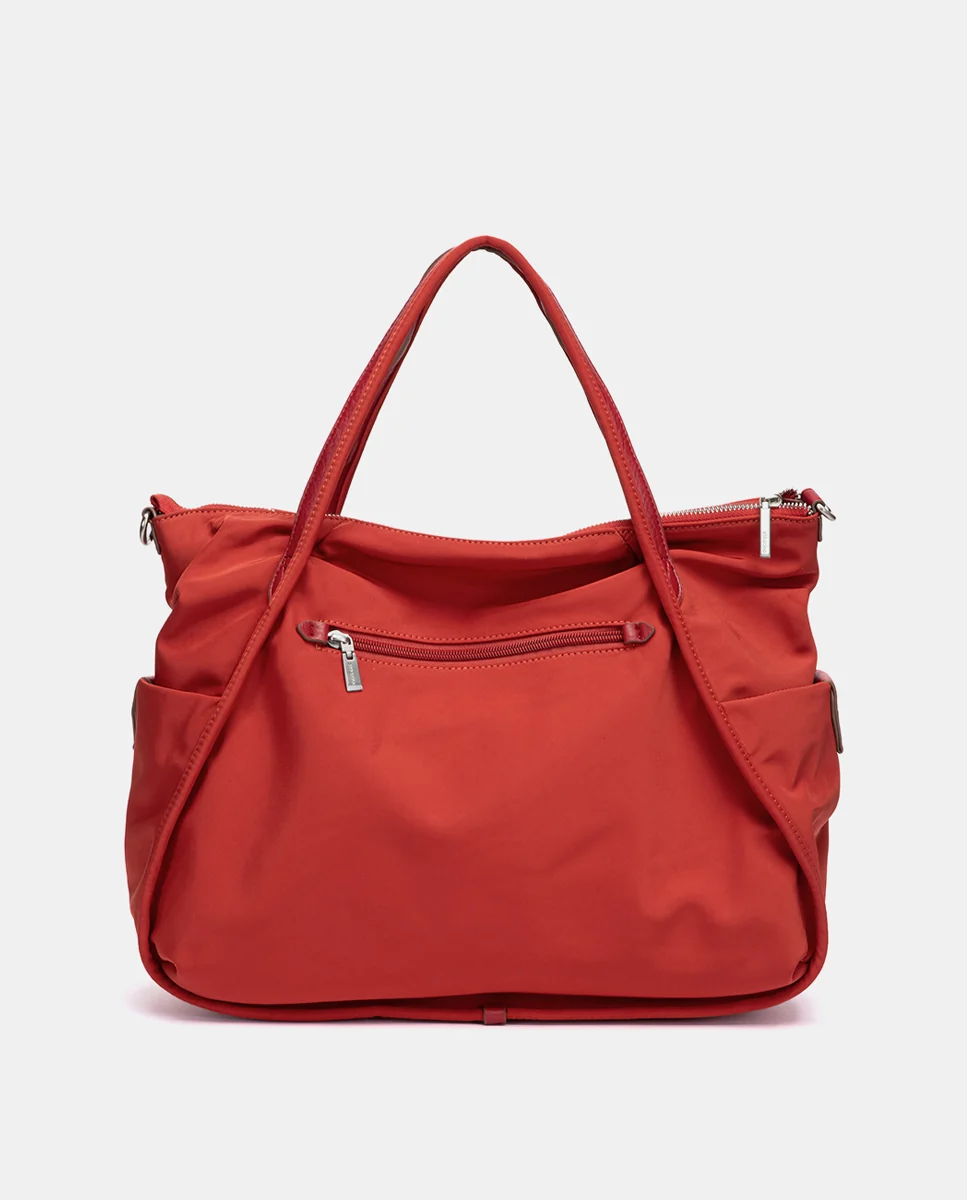 Bolso de hombro en tejido rojo - Imagen 4