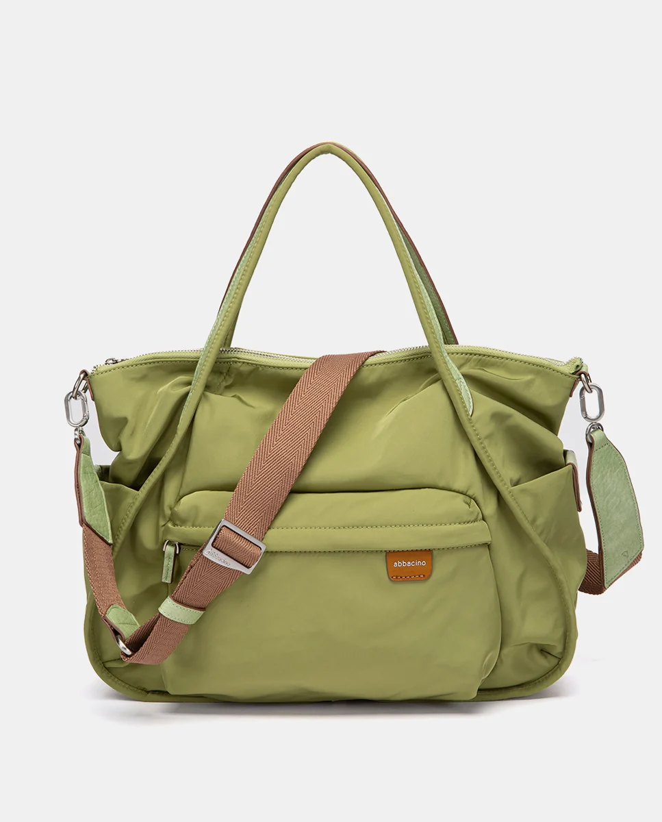 Bolso de hombro en tejido verde - Imagen 6
