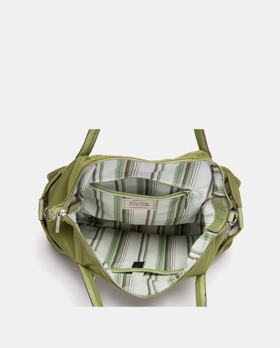 Bolso de hombro en tejido verde - Imagen 8