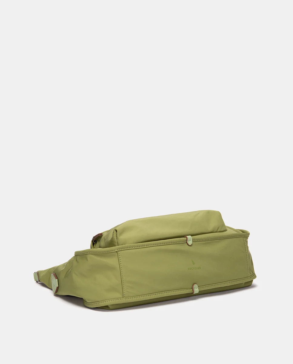 Bolso de hombro en tejido verde - Imagen 9