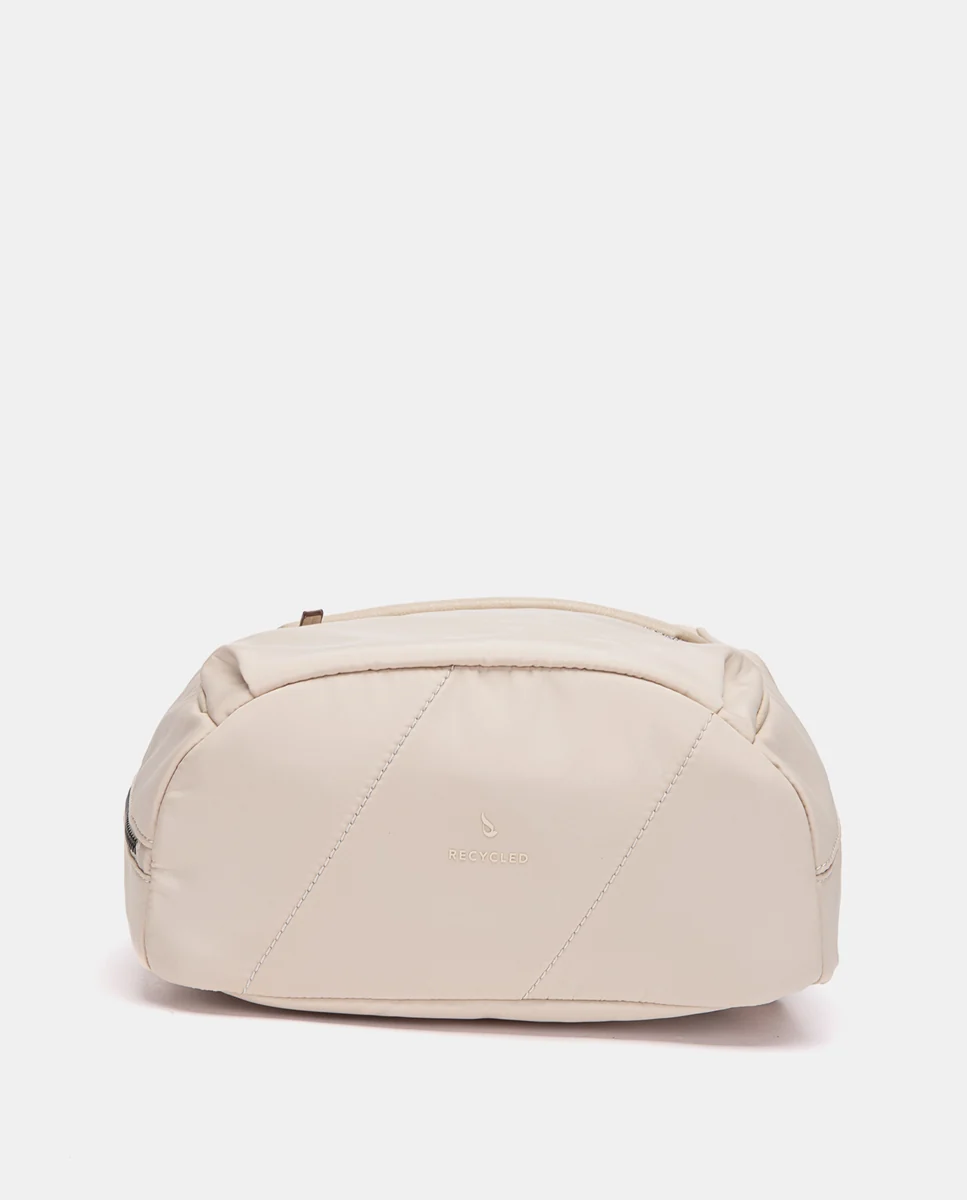 Mochila en tejido beige - Imagen 5