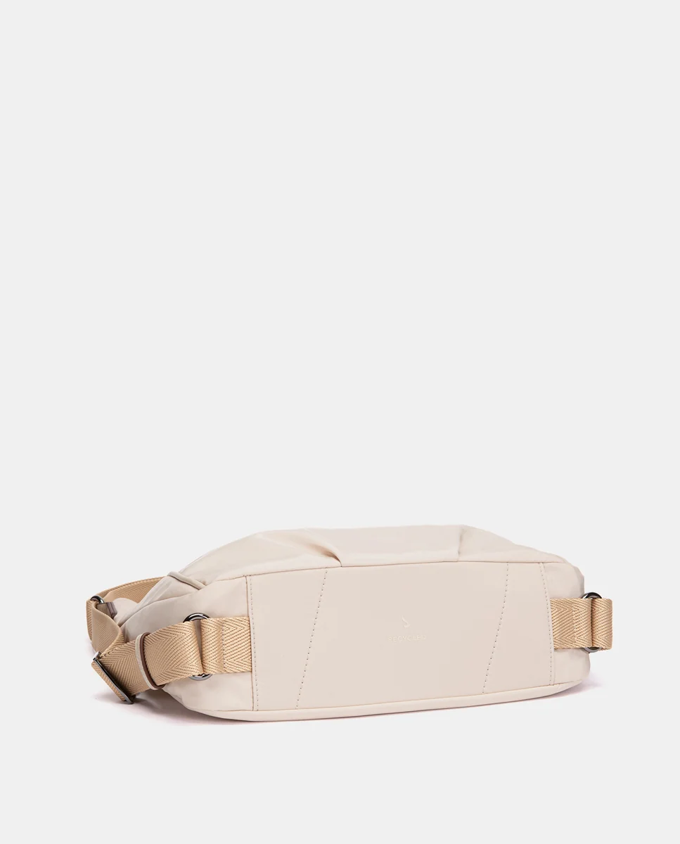Bolso multifuncional en tejido beige - Imagen 6