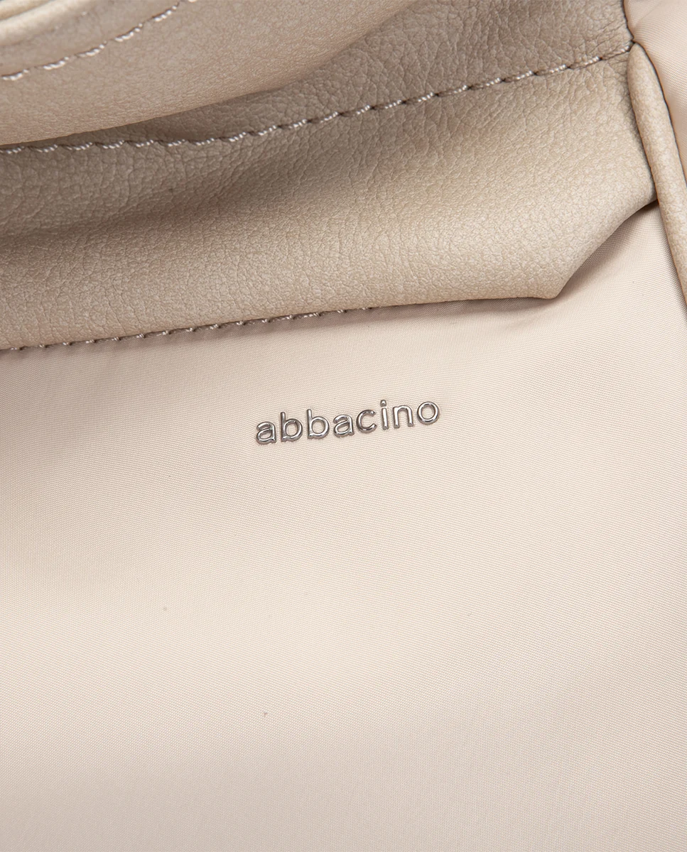 Bolso multifuncional en tejido beige - Imagen 9
