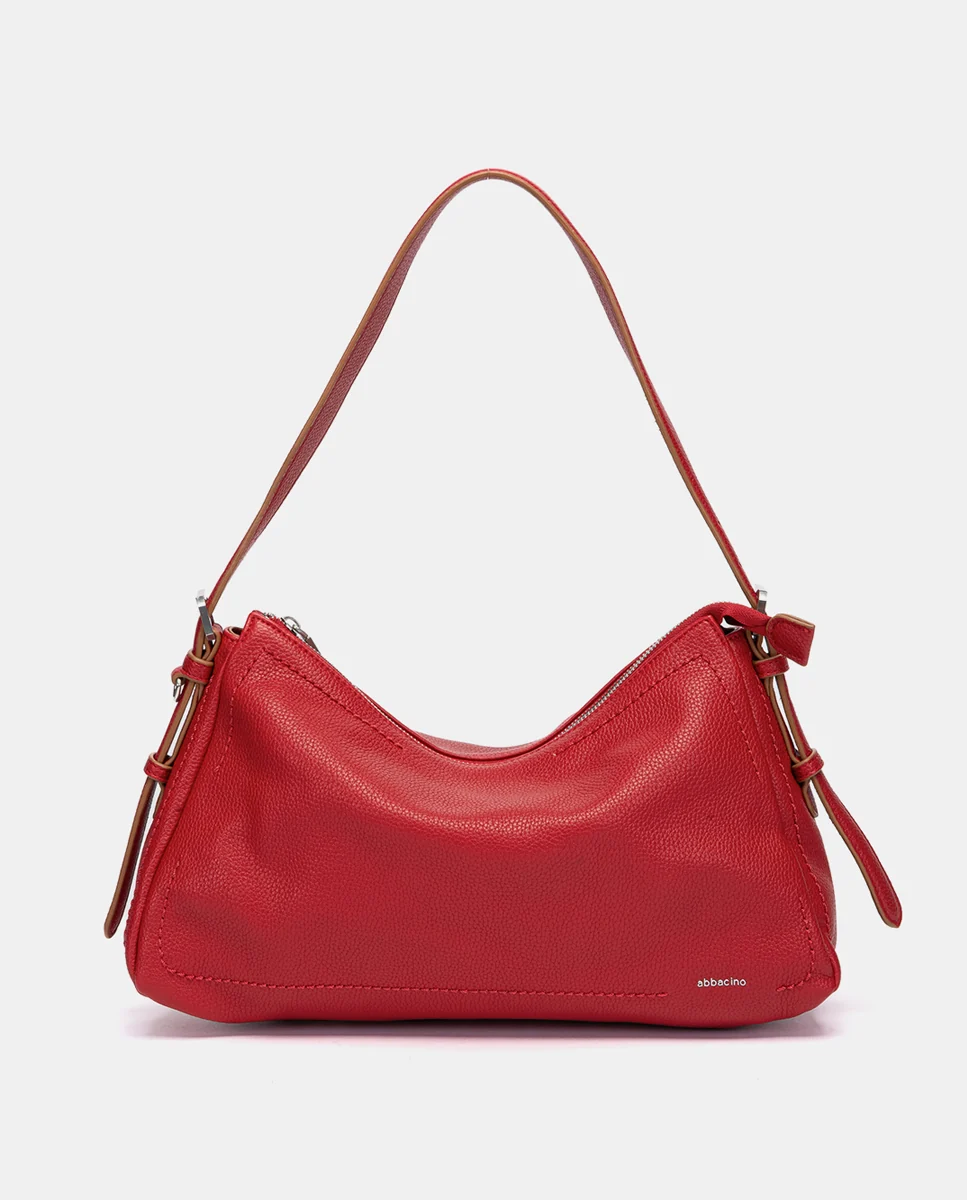 Bolso de hombro rojo