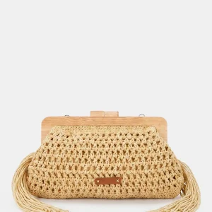 Clutch de macramé amarillo