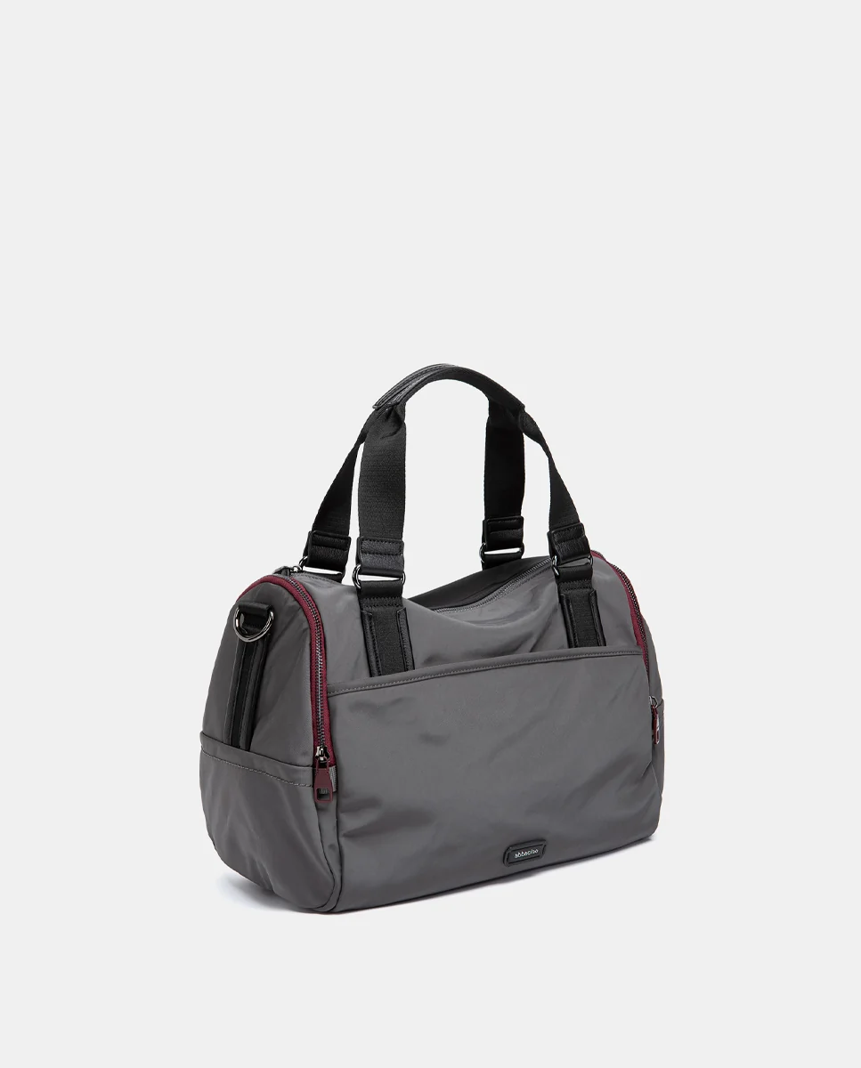 Bolso de viaje en materiales reciclados gris - Imagen 3