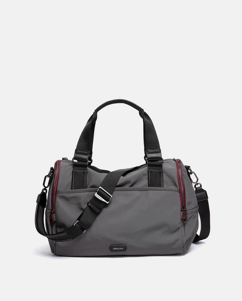 Bolso de viaje en materiales reciclados gris - Imagen 5