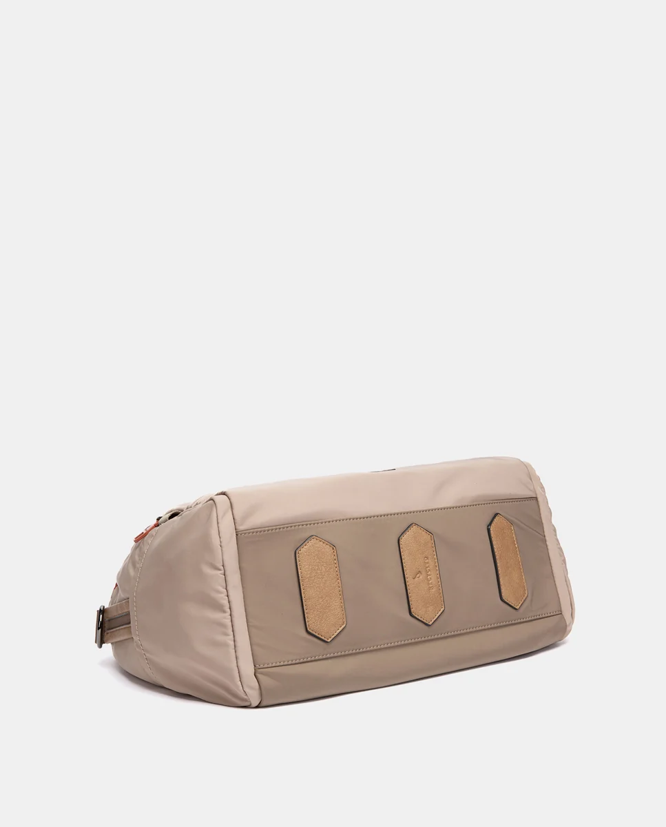 Bolso de viaje en materiales reciclados beige - Imagen 6
