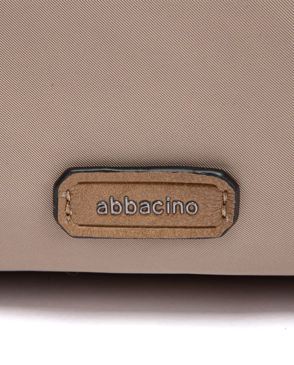 Bolso de viaje en materiales reciclados beige - Imagen 9