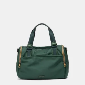 Bolso de viaje en materiales reciclados verde