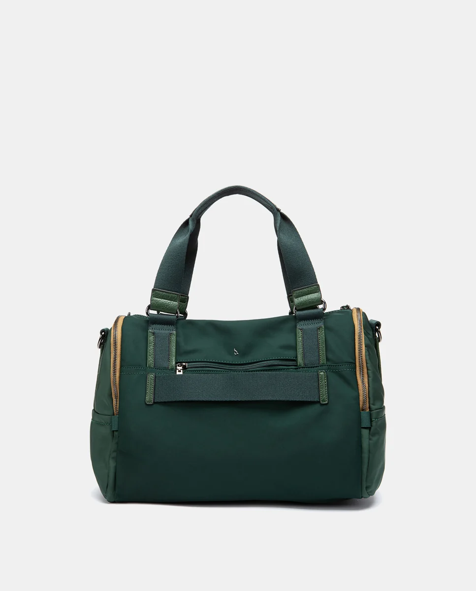 Bolso de viaje en materiales reciclados verde - Imagen 4