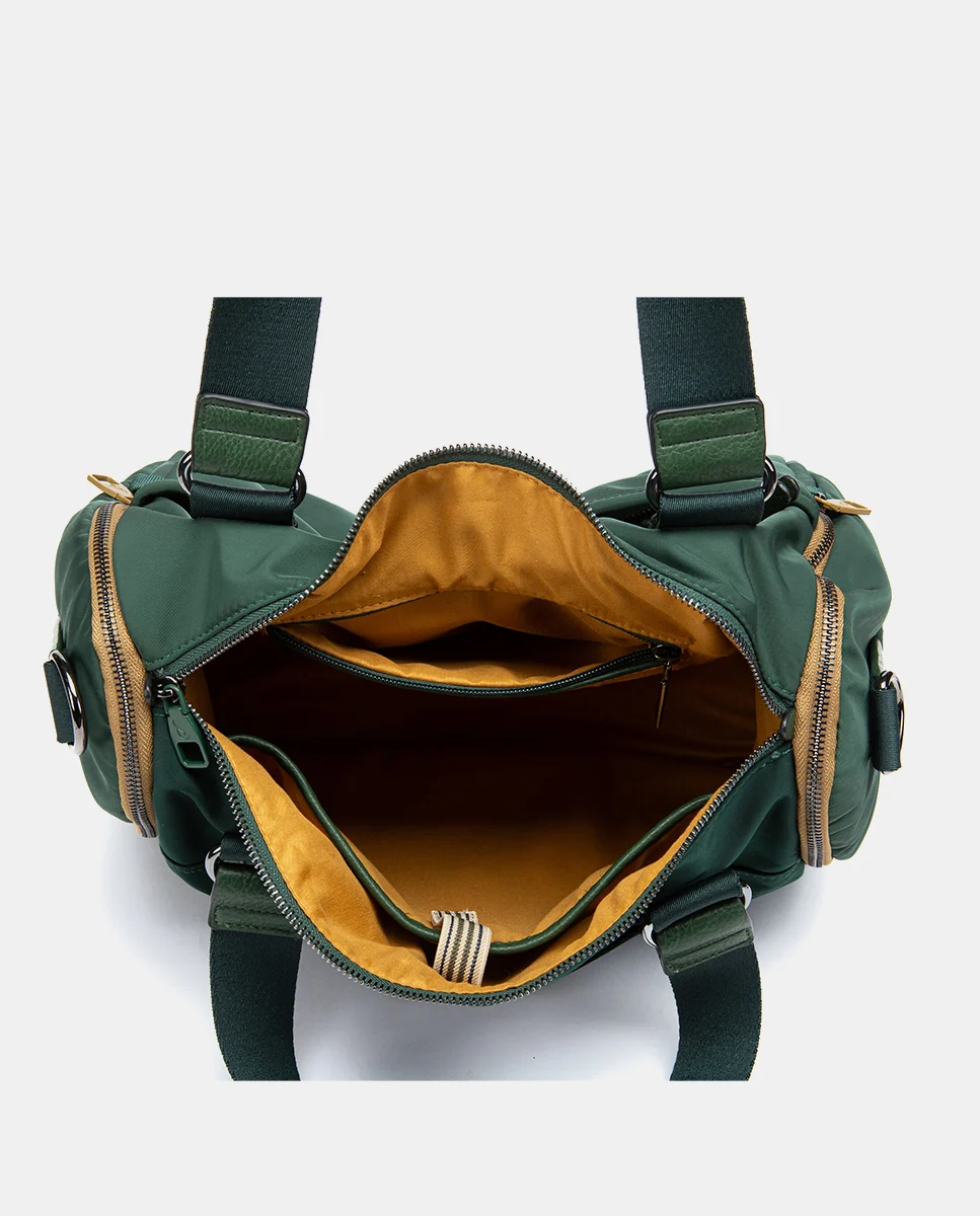 Bolso de viaje en materiales reciclados verde - Imagen 7