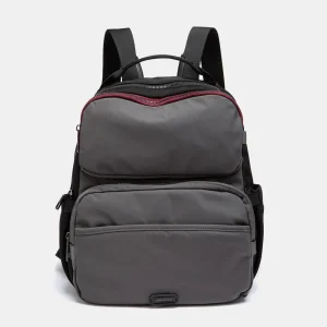 Mochila en materiales reciclados gris